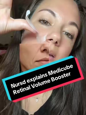 Nurse explains how to use the NEW Medicube retinal volume booster cream for mature skin @medicube US Store #medicube #skincaretiktok #weeklydeals #tiktokshopcreatorpicks #tiktokshopsummersale 