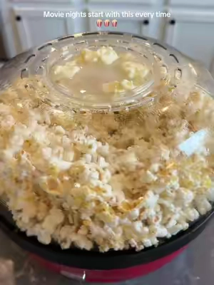 Our family movie nights got an upgrade 🍿 Homemade movie theater popcorn in minutes with real ingredients and zero microwave popcorn taste. @QVC, Inc #movienight #familynight #momfinds #tiktokshopcreatorpicks #homemadepopcorn 