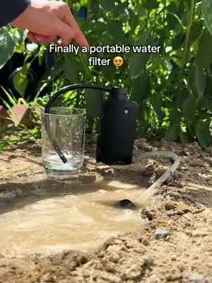 Using SEESE portable water filter #fyp #waterfilter #cleanwater #campinggear #tiktokshopfinds 