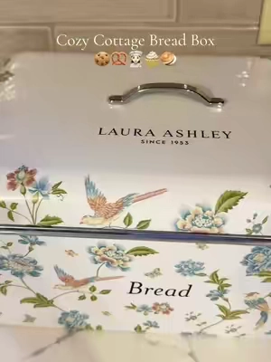 The cozy cottage vintage inspired bread box by laura ashley #tiktokshopsummersale #tiktokshopbacktoschool 