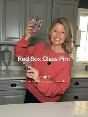 The perfect game day glass for every Red Sox fan. ❤️⚾  #TikTokShopCreatorPicks #RedSox #GlassCup #qvcloyaltyprogram #snowglobe 
