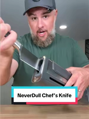 Razor sharp out of the box, and built to stay that way #NinjaNeverDull #ChefKnife #KitchenEssentials #HomeCooking #TikTokShopCreatorPicks 