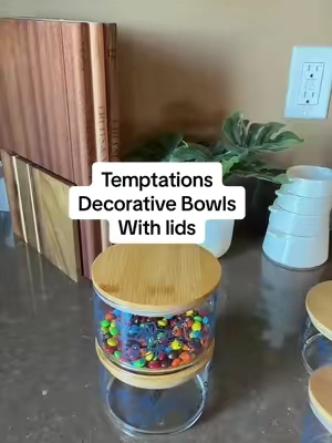 I bought these for gifts but now I want to keep them. 😭😭❤️ #temptationsqvc #glassbowlswithlids #kitchendecor #giftsforwomen #TikTokshopbacktoschool 