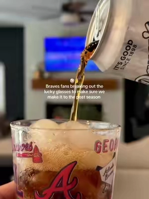 just doing our part!✨⚾️ the cutest team glasses I’ve ever seen! @QVC, Inc #qvc #baseballseason #braves #drinkware #bravescountry mlb gear, gifts for him, Christmas gift idea 