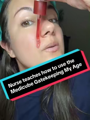 Nurse teaches how to anti-aging skin flood with Medicube’s Gatekeeping My Age Bundle. @medicube US Store #medicube #skincaretiktok #over40skincare #weeklydeals #tiktokshopcreatorpicks 