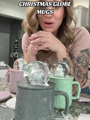 These might be the cutest Christmas mugs I’ve seen 😍🎄☕️ And the little snow globe toppers?! I’m obsessed. @QVC, Inc #giftideas #christmasmugs #christmasgifts #qvcchristmas #qvc 