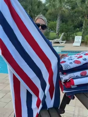 Huge Beach Towel Set 100% cotton #beachtowel #beachessentials #beachday #creatorsearchinsights #essentialsforbeachtrip 