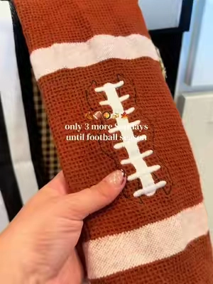 It’s almost the best time of the year! Couch rotting, chili in the slow cooker, football in the background and a chill in the air…I’M READY 🍂🏈🤎 these football dish towels are the cutest fall home decor touch! @QVC, Inc #footballseason #fallvibes #fallmusthaves #falldecor #kitchendecor 