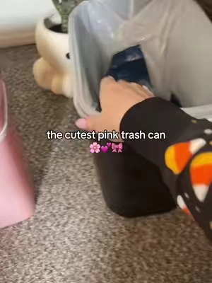 Love my little pink trash can 💕 
