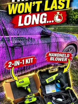 A blower AND a pressure washer in one deal 😈💸#powerwasher #carowners #pressurewashing #carcaretips #SEESESuperBrandDay 